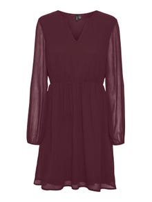 Vero Moda VMVILLA Kurzes Kleid -Winetasting - 10305309