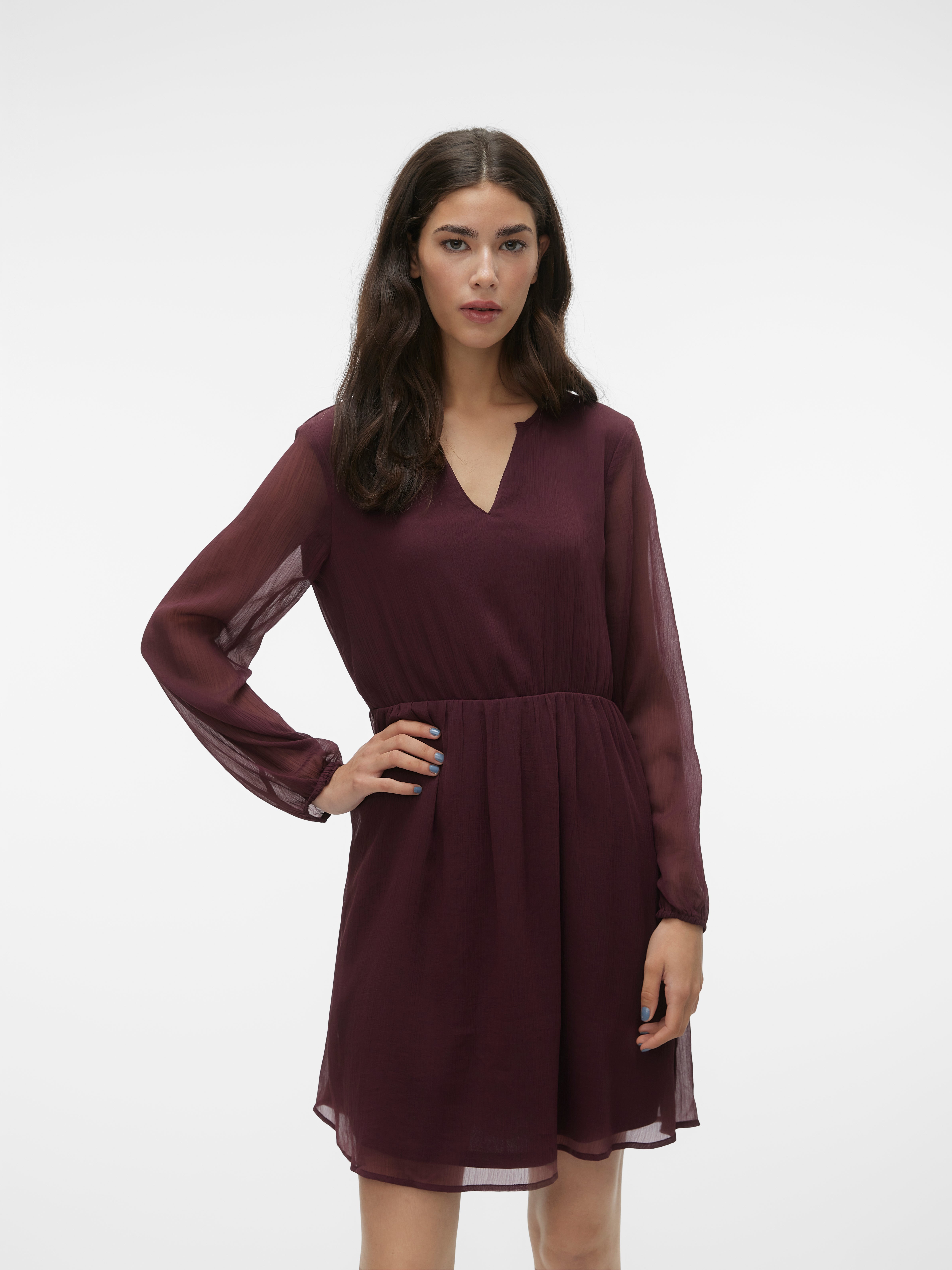 VMHILDA Robe Courte | Violet Foncé | Vero Moda