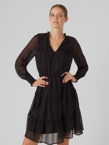 Vero Moda VMVANESSA Kort klänning -Black - 10305311
