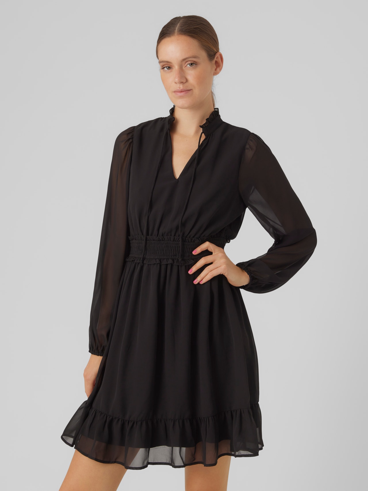 Vero Moda VMVERA Short dress -Black - 10305316