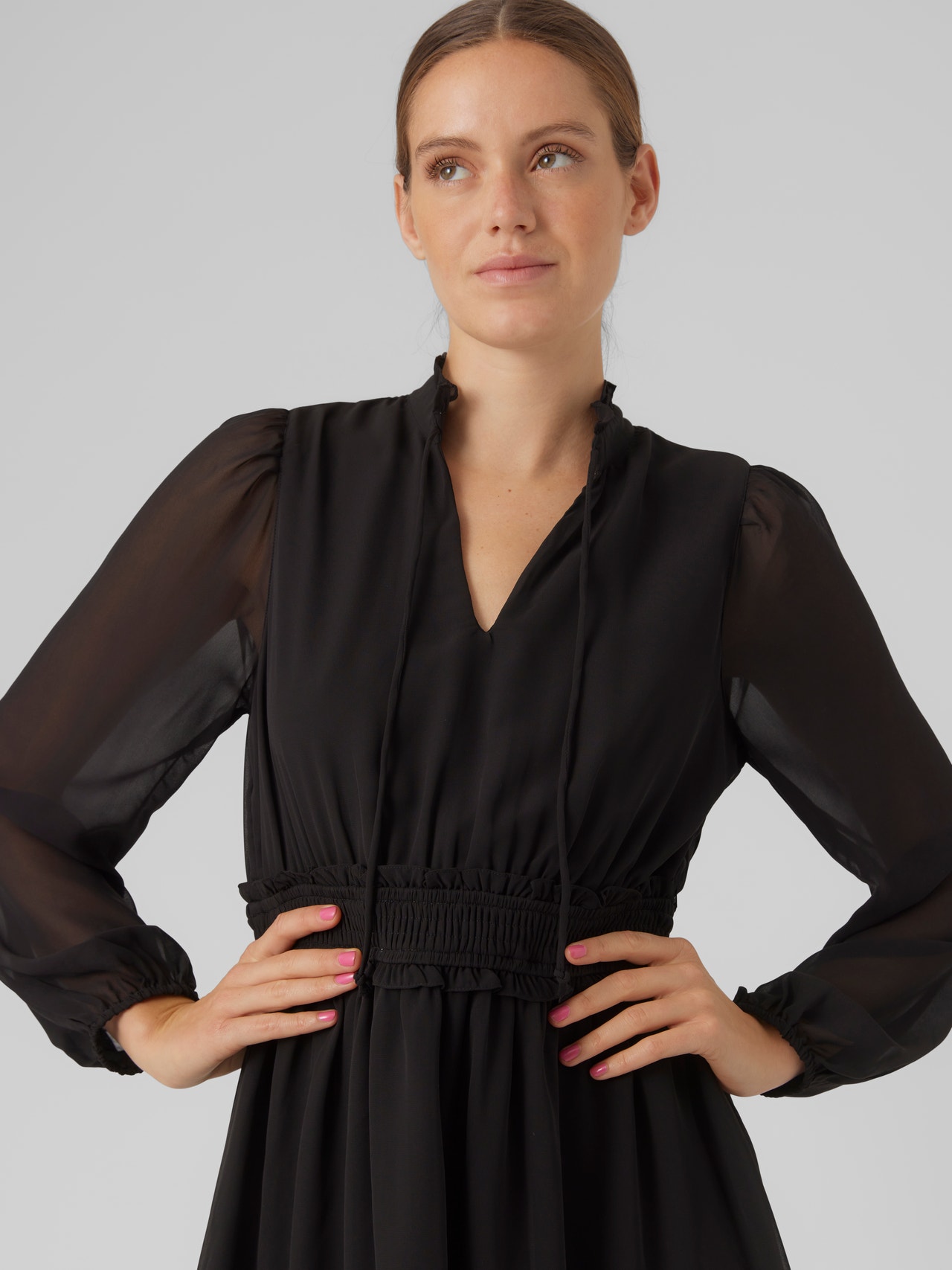 Vero Moda VMVERA Krótka sukienka -Black - 10305316