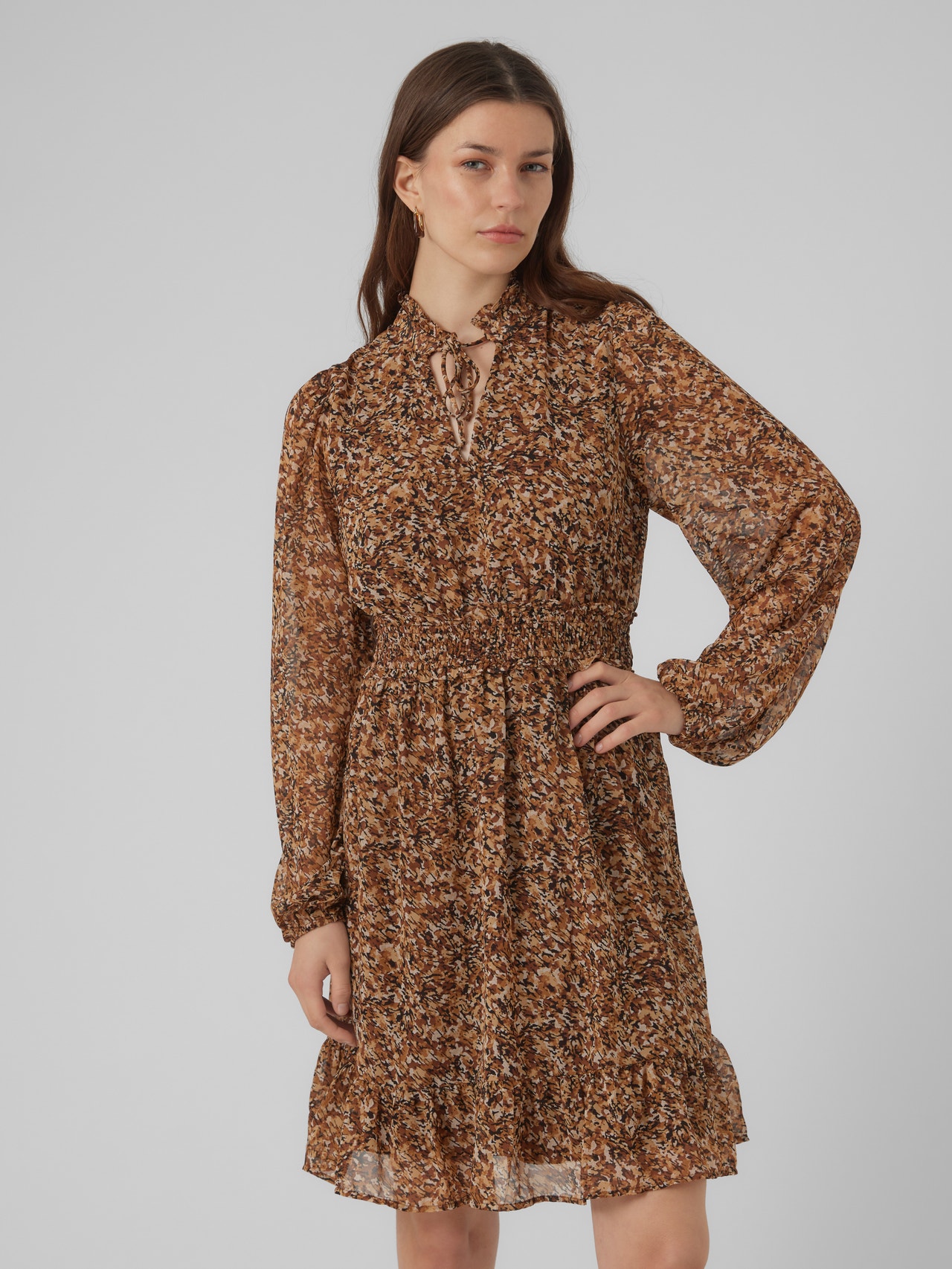Vero Moda VMVERA Kort kjole -Birch - 10305316