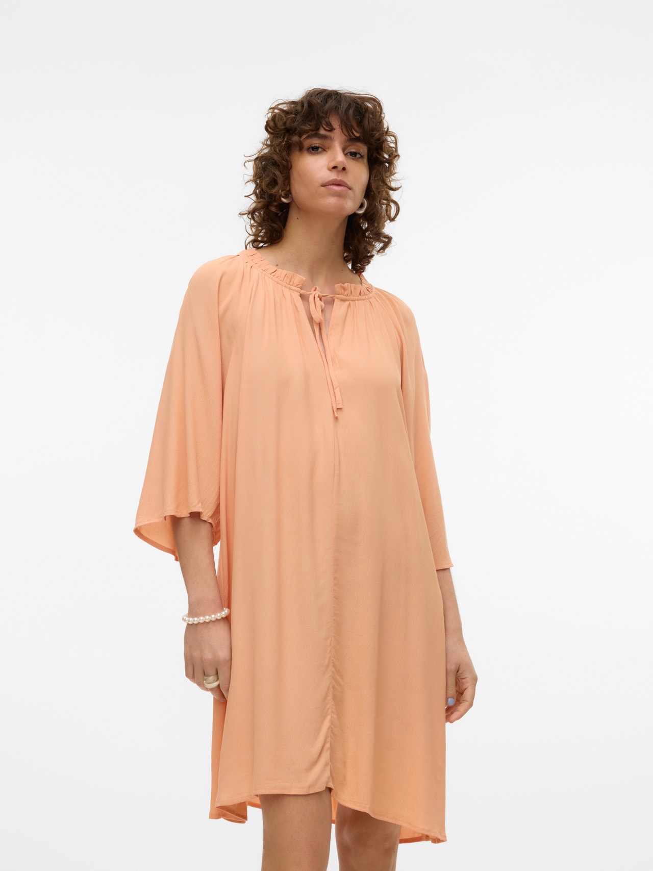 Vero Moda VMJANNI Krótka sukienka -Peach Bloom - 10305317