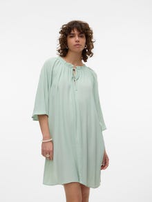 Vero Moda VMJANNI Kort klänning -Celadon - 10305317