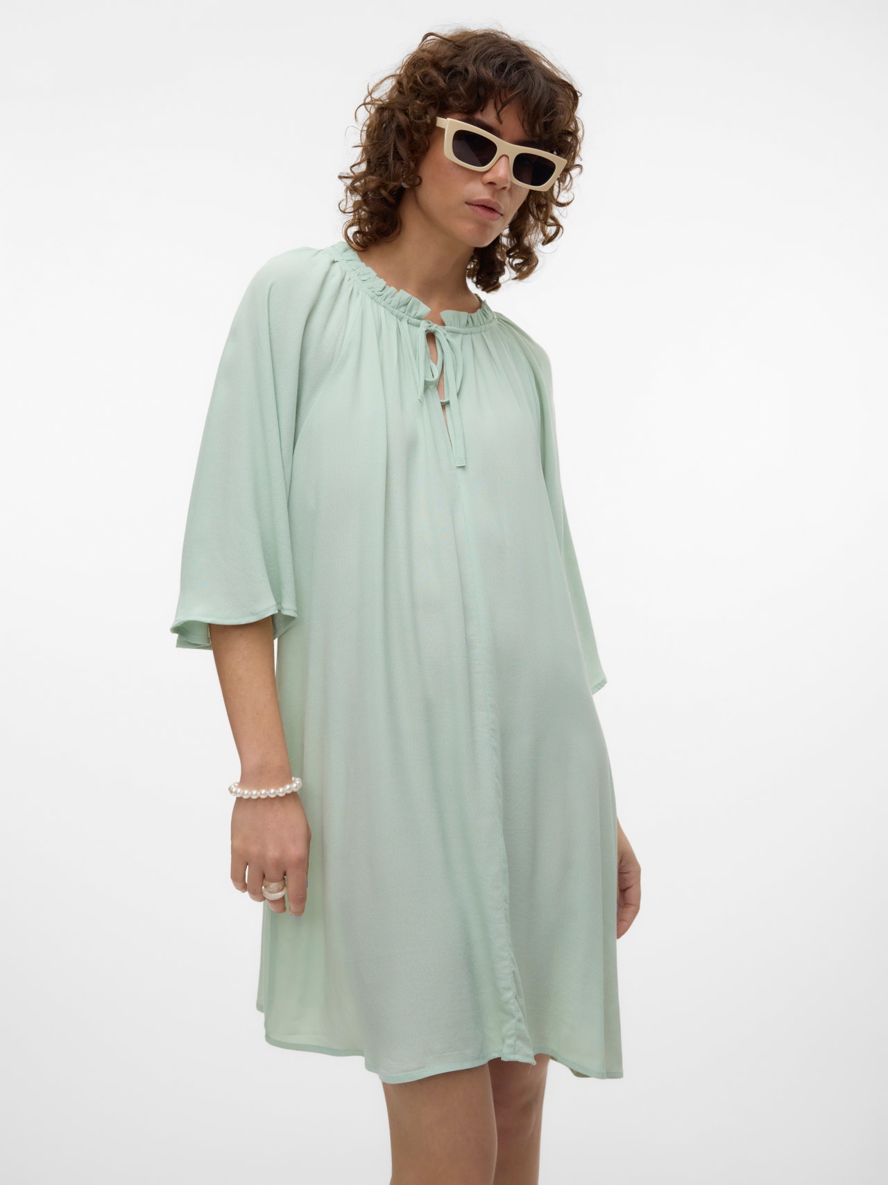 Vero Moda VMJANNI Korte jurk -Celadon - 10305317