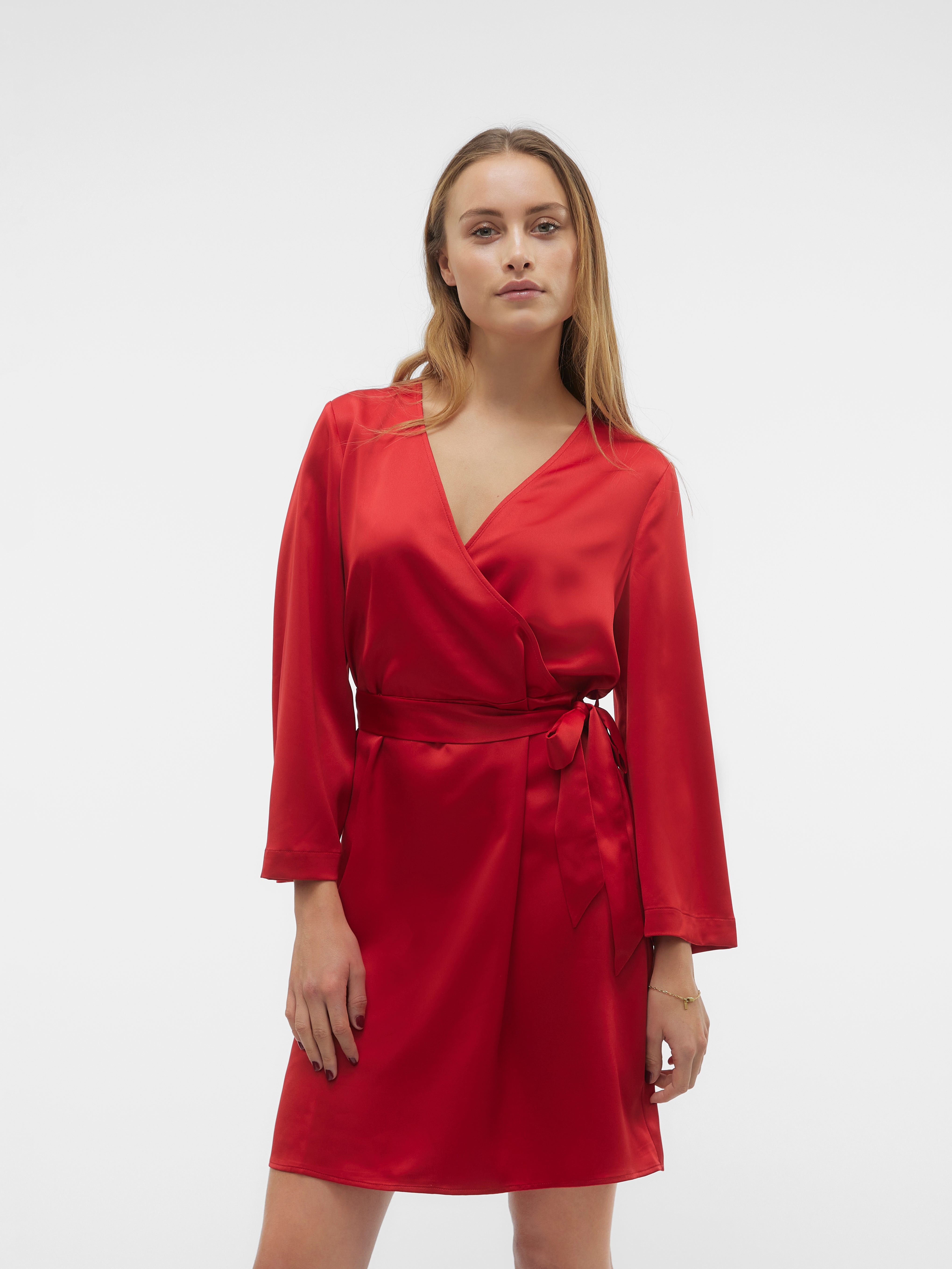 VMMERLE Robe courte Rouge moyen Vero Moda