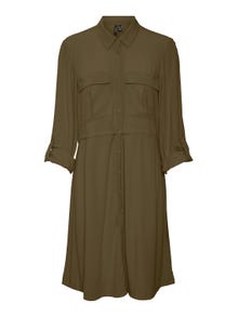 Vero Moda VMVILMA Korte jurk -Dark Olive - 10305321