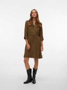 Vero Moda VMVILMA Lyhyt mekko -Dark Olive - 10305321