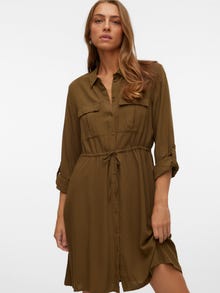 Vero Moda VMVILMA Lyhyt mekko -Dark Olive - 10305321