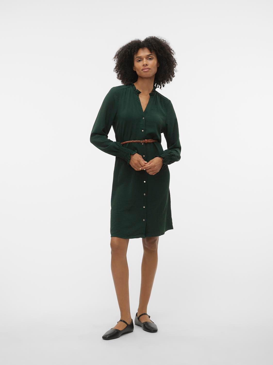 Groene jurk 2025 vero moda