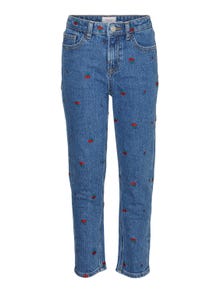 Vero Moda VMOLIVIA Vid passform Jeans -Medium Blue Denim - 10305371