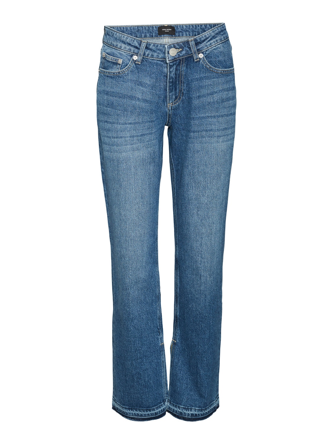 Vero Moda VMJADA Medelhög midja Rak passform Jeans -Medium Blue Denim - 10305386