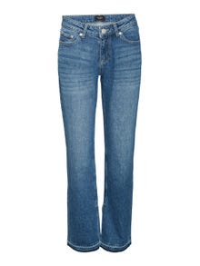 Vero Moda VMJADA Medelhög midja Rak passform Jeans -Medium Blue Denim - 10305386