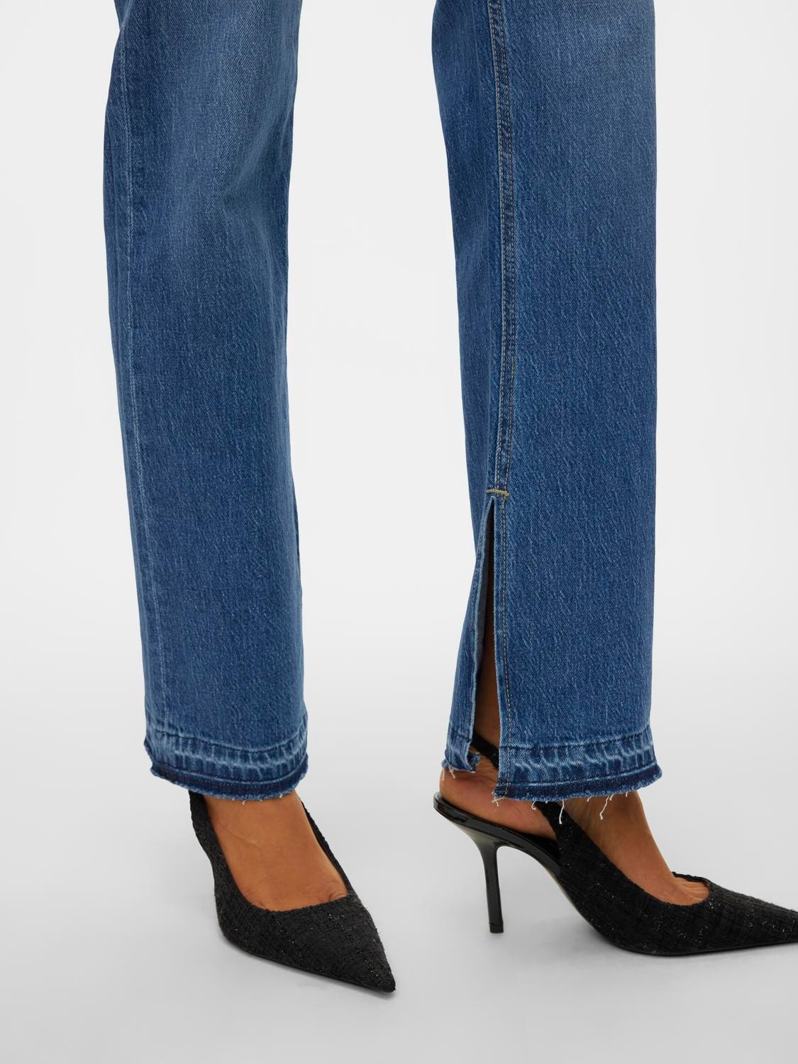 Vero Moda VMJADA Krój prosty Jeans -Medium Blue Denim - 10305386