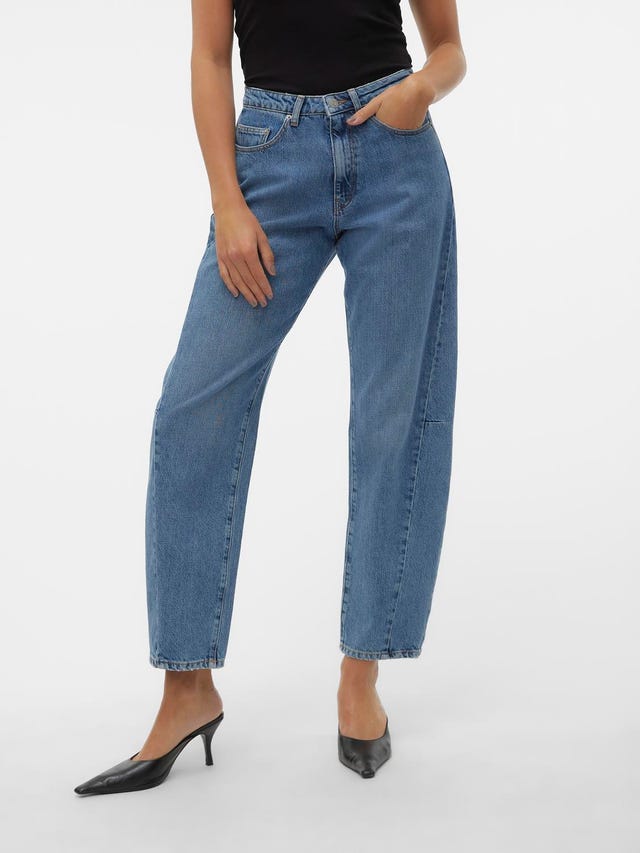 Vero Moda VMELLIE HÃ¸j talje Mom fit Jeans - 10305392