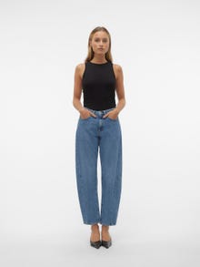 Vero Moda VMELLIE Hohe Taille Jeans -Medium Blue Denim - 10305392