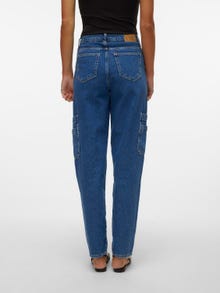 Vero Moda VMAVIVA Hohe Taille Jeans -Medium Blue Denim - 10305397