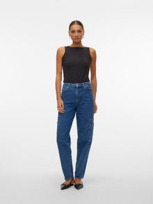 Vero Moda VMAVIVA High rise Mom fit Jeans -Medium Blue Denim - 10305397