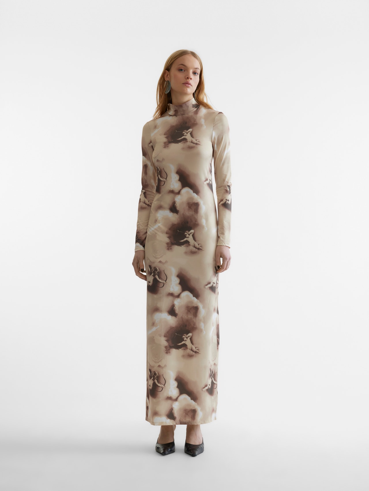 Vero Moda SOMETHINGNEW X THE ATELIER Długa sukienka -Oatmeal - 10305452