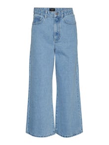 Vero Moda VMKATHY Høj talje Wide fit Jeans -Light Blue Denim - 10305455