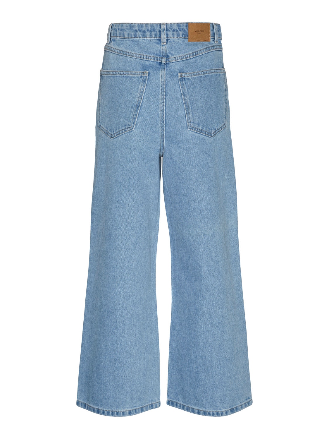 Vero Moda VMKATHY Høj talje Wide fit Jeans -Light Blue Denim - 10305455