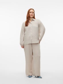Vero Moda VMCCHRIS Visok uspon Hlače -Silver Lining - 10305457