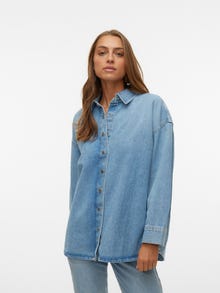 Vero Moda VMNAVY Denim shirt -Medium Blue Denim - 10305464