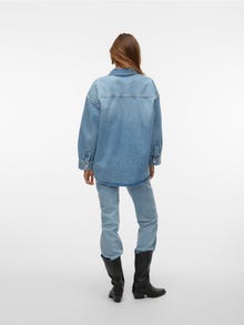Vero Moda VMNAVY Denim shirt -Medium Blue Denim - 10305464