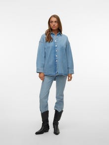 Vero Moda VMNAVY Denim shirt -Medium Blue Denim - 10305464