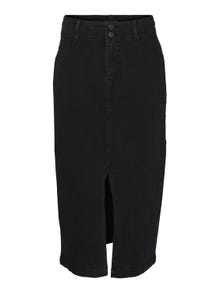 Vero Moda VMPEYTON Midi skirt -Black Denim - 10305465