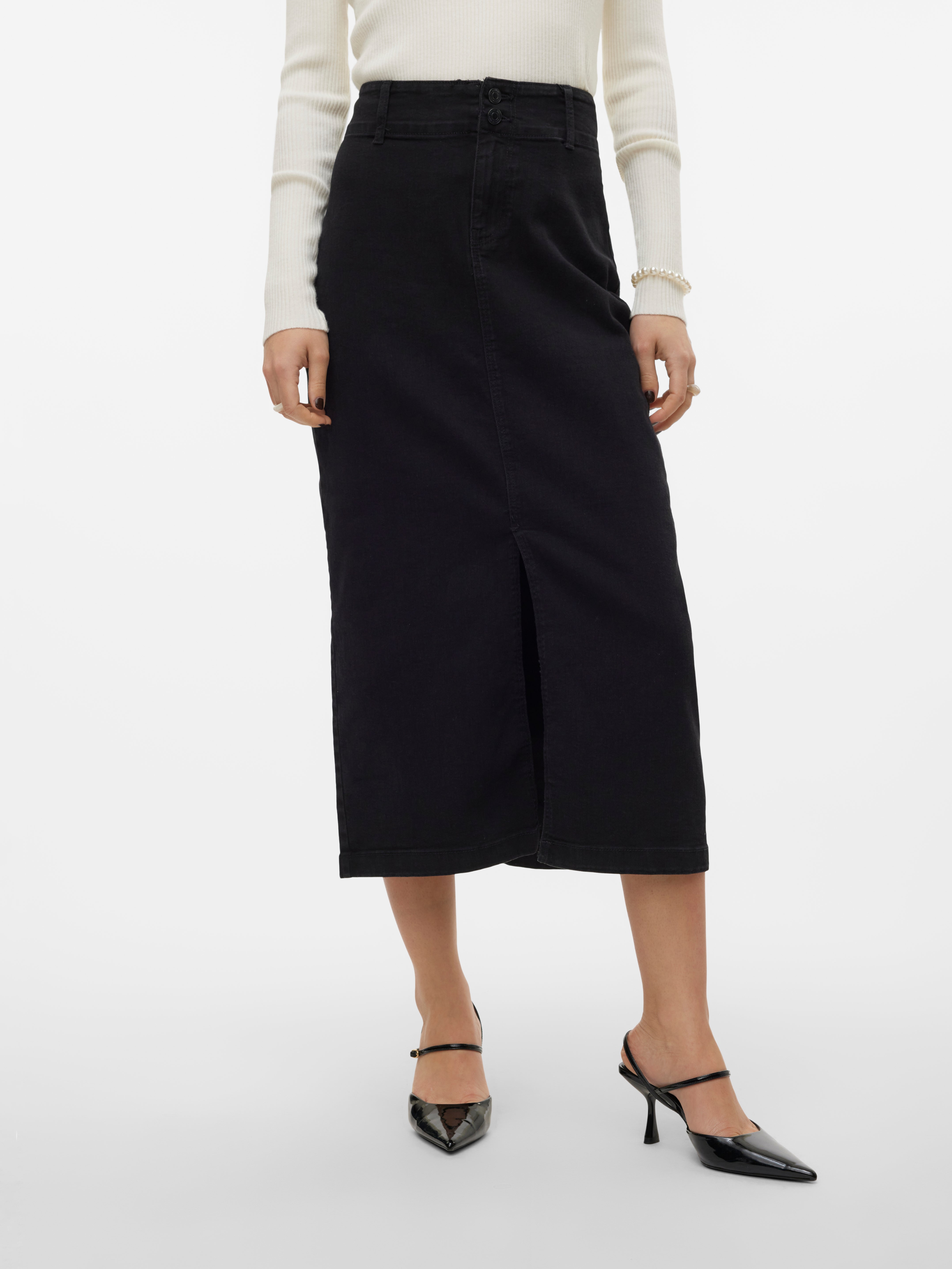 Black midi skirt 90 best sale