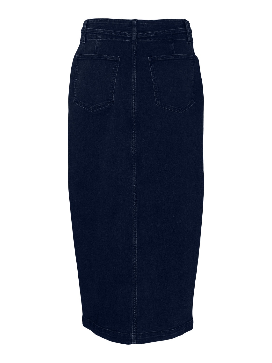 Vero Moda VMPEYTON Midi skirt -Dark Blue Denim - 10305465