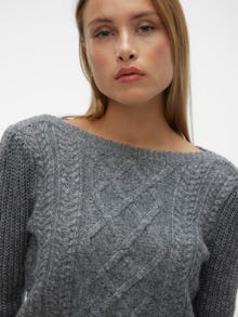 Vero Moda VMMARA Pullover -Medium Grey Melange - 10305472