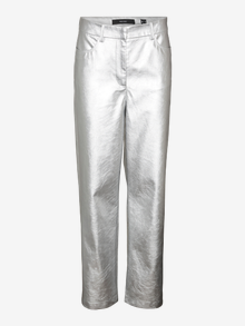 Vero Moda VMCIC Høj talje Bukser -Silver - 10305485