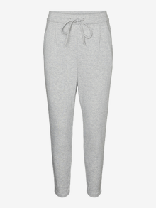Vero Moda VMSVEA Mid waist Trousers -Light Grey Melange - 10305505