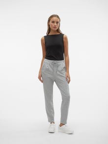 Vero Moda VMSVEA Mid waist Trousers -Light Grey Melange - 10305505