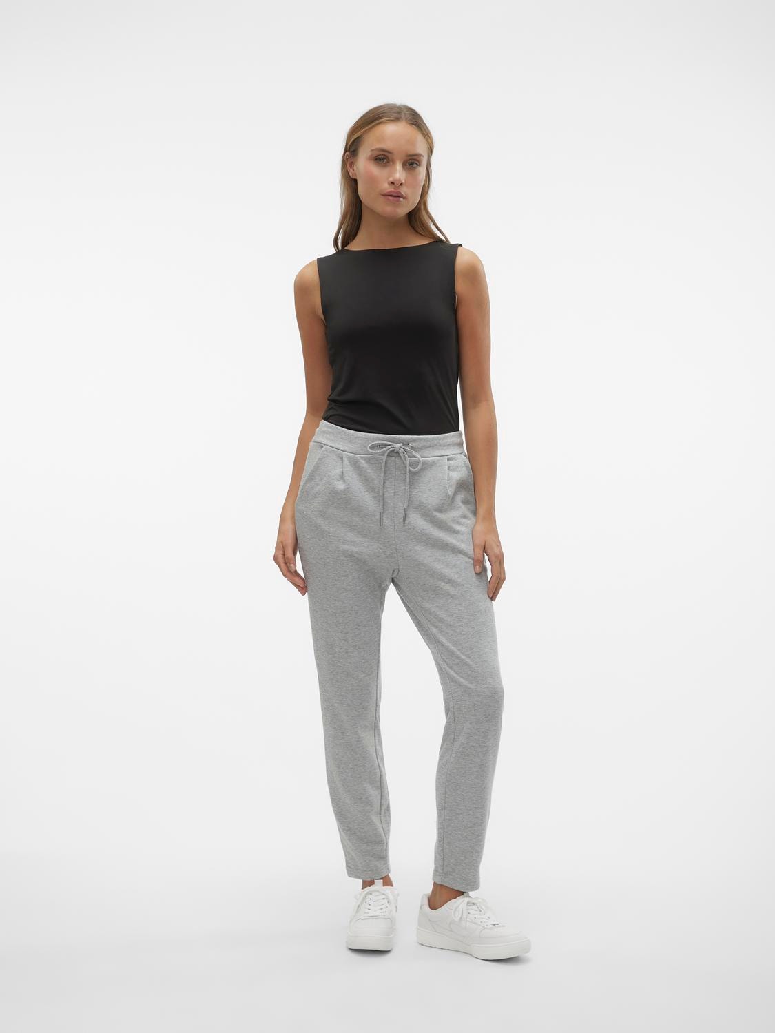 Vero Moda VMSVEA Trousers -Light Grey Melange - 10305505