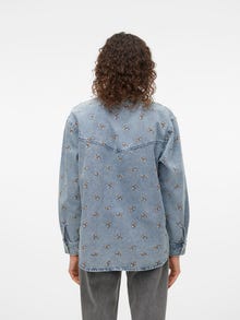 Vero Moda VMOPHELIA Shirt -Medium Blue Denim - 10305577