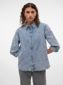 Vero Moda VMOPHELIA Shirt -Medium Blue Denim - 10305577