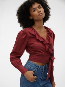 Vero Moda VMNOAJANE Top -Ruby Wine - 10305592