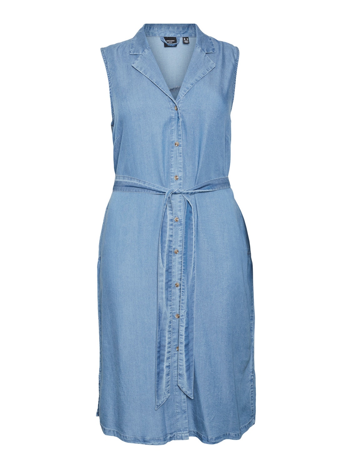 Vero Moda VMCBREE Sukienka midi -Medium Blue Denim - 10305628