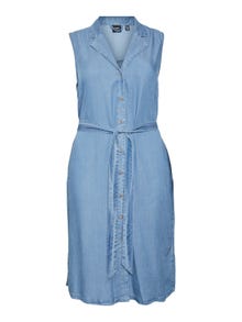 Vero Moda VMCBREE Sukienka midi -Medium Blue Denim - 10305628