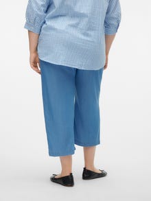 Vero Moda VMCBREE Mid waist Trousers -Medium Blue Denim - 10305636