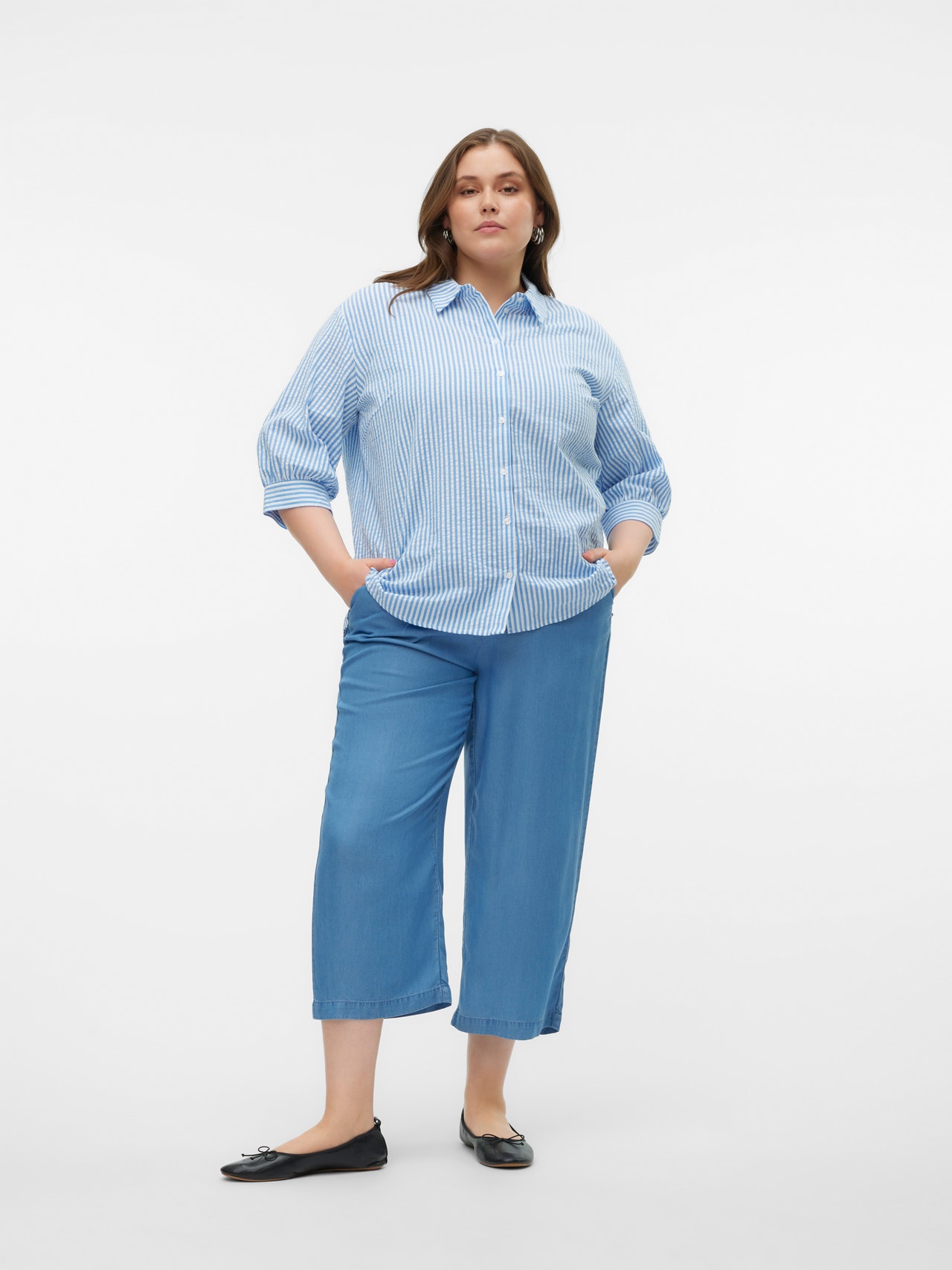 Vero Moda VMCBREE Pantalons -Medium Blue Denim - 10305636