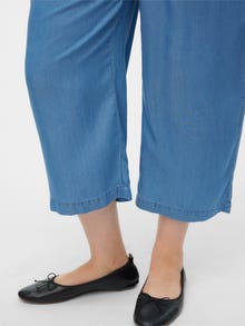 Vero Moda VMCBREE Mid waist Trousers -Medium Blue Denim - 10305636