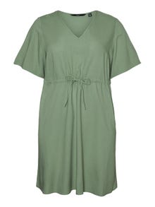 Vero Moda VMCMYMILO Kort kjole -Hedge Green - 10305643