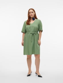 Vero Moda VMCMYMILO Kort kjole -Hedge Green - 10305643