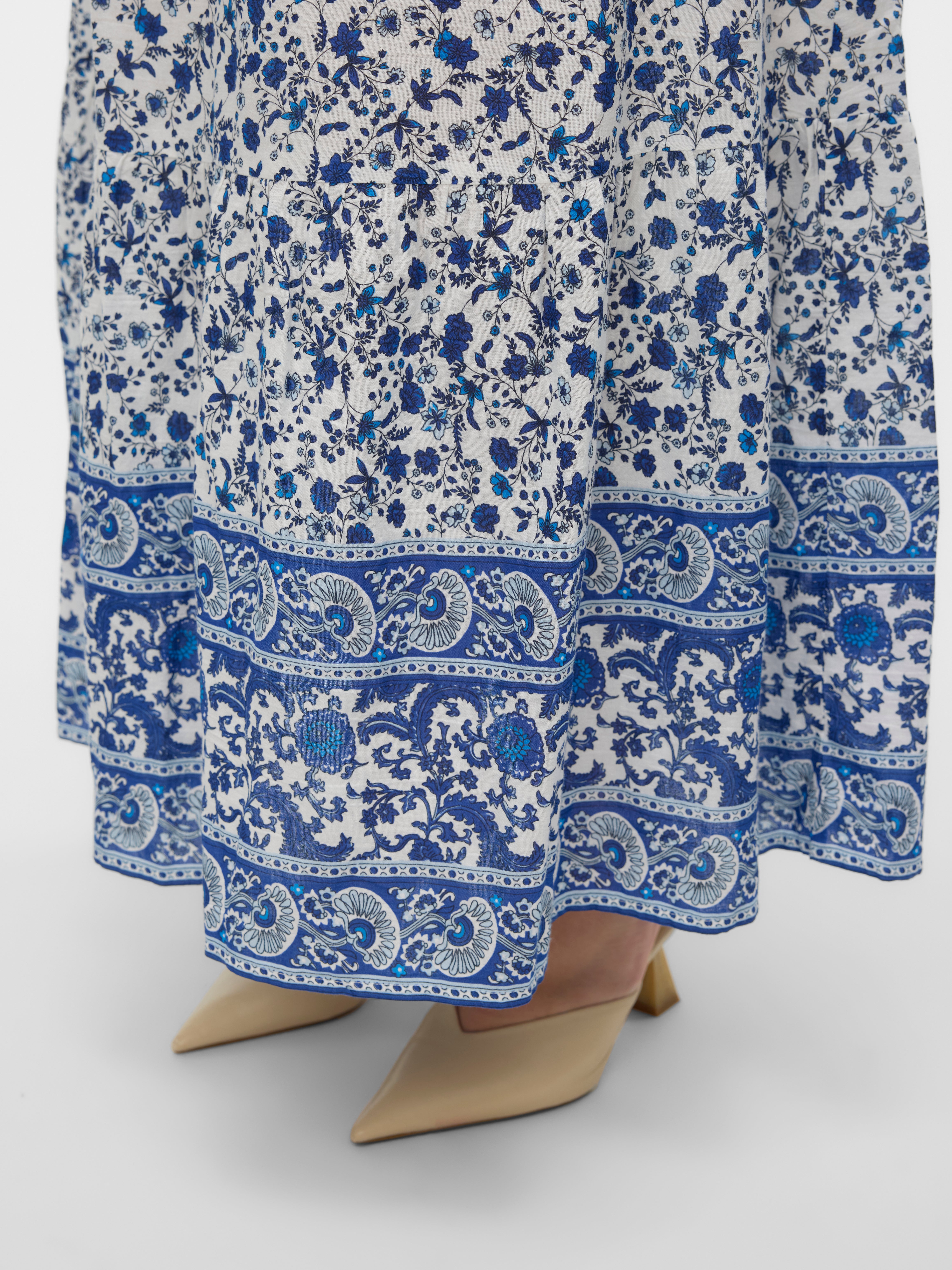 VMCMILAN Hohe Taille Langer Rock | White Clear | Vero Moda®