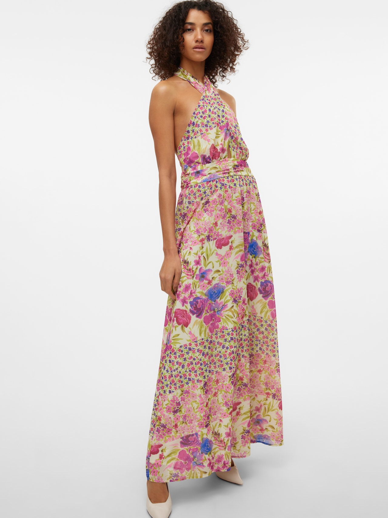 Vero Moda VMBLUEBELLE Długa sukienka -Barely Pink - 10305678
