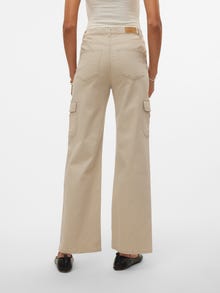 Vero Moda VMTESSA Korkea vyötärö Wide fit Farkut -Abbey Stone - 10305722